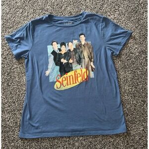 Seinfeld Women's‎ Blue Tee Shirt size Medium